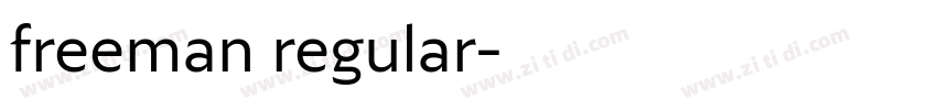 freeman regular字体转换 freeman regular字体转换